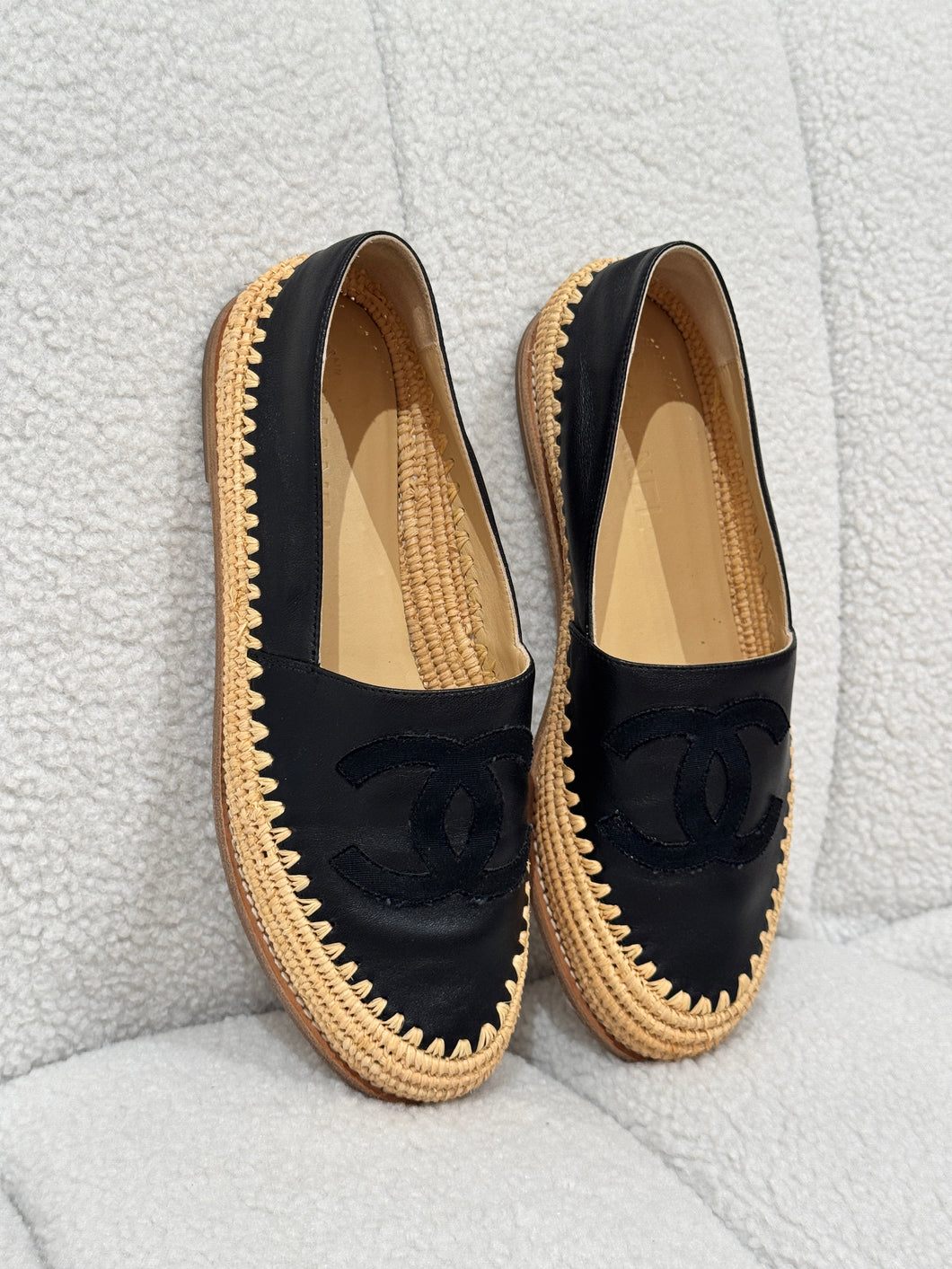 Chanel - Espadrilles - Black - 39 -w box