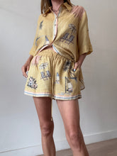 Load image into Gallery viewer, Alemais - Sunset Shades Shirt (10) &amp; Shorts(8) Set - Butter Yellow - 8/10
