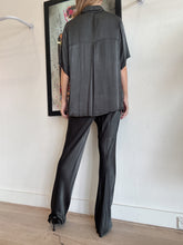 Load image into Gallery viewer, Dissh - SS Satin Shirt &amp; Pants set - Charcoal Grey - 8
