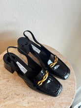 Load image into Gallery viewer, Jimmy Choo - Diamond Tilda Slingback Shoes - Black - 40 - RRP$1,325
