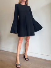 Load image into Gallery viewer, Ellery - Bell Sleeve Mini Dress - Black - 8

