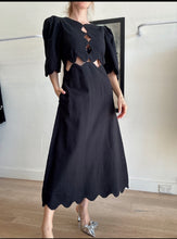 Load image into Gallery viewer, Sea NY - Leona Midi Dress  w cutouts - Black - 12 - BNWT - RRP $850
