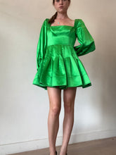 Load image into Gallery viewer, Alex Perry - LS Square Neck Mini Dress - Green - 10
