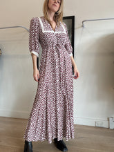 Load image into Gallery viewer, Rixo - Primrose Midi Dress - Chocolate - 10 - RRP$570
