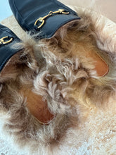 Load image into Gallery viewer, Gucci - Princetown Slippers - Black w fur - 39 - w box
