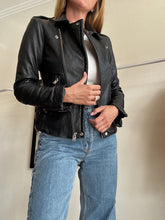 Load image into Gallery viewer, IRO - Leather Moto Jacket - Black - 36
