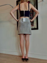 Load image into Gallery viewer, Ena Pelly - Suede Mini Skirt - Grey - M
