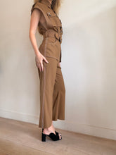 Load image into Gallery viewer, Zimmermann - Safari Virgin Wool Jumpsuit w Belt  - Brown - 0
