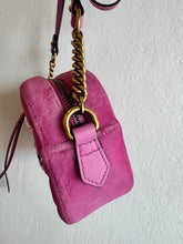 Load image into Gallery viewer, Gucci - GG Marmont Crystal Embellished Matelasse Velvet Crossbody Bag - Pink - S
