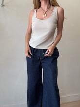 Load image into Gallery viewer, Silk Laundry - Ribbed Tank - Stone - S
