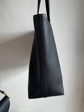 Load image into Gallery viewer, (as is) Saint Laurent - Supple East West Tote Bag w Scarf - Black - Med - RRP - $2320
