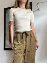 Load image into Gallery viewer, Zimmermann - SS Ribbed Top - Gold - 1
