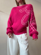 Load image into Gallery viewer, Aje - Logo Knit Jumper - Hot Pink - Small
