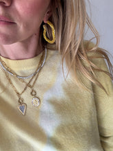 Load image into Gallery viewer, Emma Pills - Obsession Sparkle Hoop Earrings - Gold - S - RRP$199

