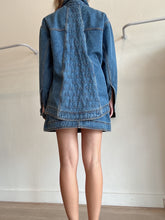 Load image into Gallery viewer, Aje - Nika Logo Shacket  - Denim - S - RRP$395
