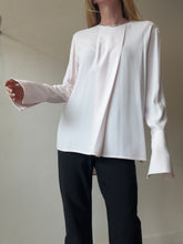Load image into Gallery viewer, Scanlan Theodore - LS Single Front Pleat Blouse - Light Pink - 8
