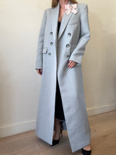 Load image into Gallery viewer, Alex Perry - Wool Blend Double Breasted Coat - Dove Grey - 12 - NWT
