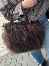 Load image into Gallery viewer, Nowhere Nation - Mongolian Lamb Fur Bag - Brown - S
