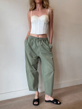 Load image into Gallery viewer, Bassike - Light Cargo Pants - Green - 1
