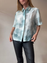 Load image into Gallery viewer, Jac &amp; Jack - Bailey Linen Silk Blend Watercolour Shirt - Green - S
