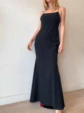 Load image into Gallery viewer, Alex Perry - Shoestring Maxi Dress w Exposed Zip - Black - 12
