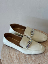 Load image into Gallery viewer, Mimco - Jewelled Loafers - Ivory - 40
