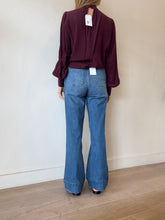 Load image into Gallery viewer, White Story - Flared Front Pocket Jeans - Mid Denim - 6 - RRP$450
