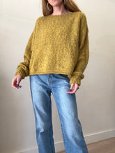 Load image into Gallery viewer, American Vintage - Alpaca Blend Large Knit Jumper - Mustard - S
