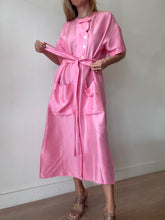 Load image into Gallery viewer, Oroton - Silk SS Shirt Midi Dress - Candy Pink - 12
