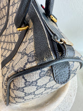 Load image into Gallery viewer, Vintage Gucci  - Boston GG Logo Bag - Navy - Medium
