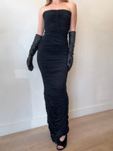 Load image into Gallery viewer, Alex Perry - Haynes Ruched Column Maxi Dress - Black - 10 - RRP$2,700 - bnwt
