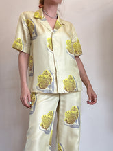 Load image into Gallery viewer, Oroton - Sunny Nights Silk SS Shirt - Yellow - 6

