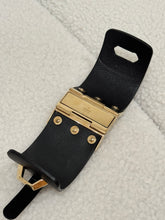 Load image into Gallery viewer, Gucci - Leather Bracelet - Black w gold detail - 16 - w box
