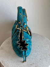 Load image into Gallery viewer, Louis Vuitton - Suede/Ostrich Theda Bag - Teal - M
