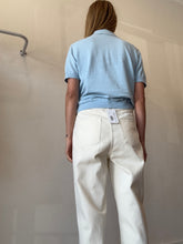 Load image into Gallery viewer, Assembly Label - Cotton Cashmere Blend SS Polo Shirt - Blue - 10
