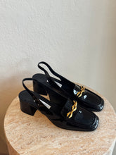 Load image into Gallery viewer, Jimmy Choo - Diamond Tilda Slingback Shoes - Black - 40 - RRP$1,325
