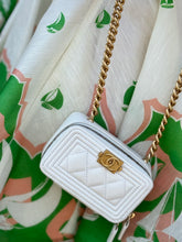Load image into Gallery viewer, Chanel - Caviar Quilted Boy Clutch  - White - Mini - w Dustbag &amp; Box
