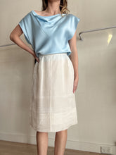 Load image into Gallery viewer, Dolce &amp; Gabbana - Sheer Pencil Silk Midi Skirt - White - 42
