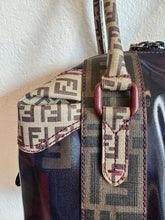 Load image into Gallery viewer, Fendi - Zucca Mixed Media Coated Canvas Boston Bag - Black - M
