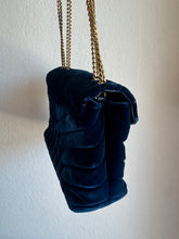 Load image into Gallery viewer, Saint Laurent - Loulou Velvet Crossbody - Navy - S
