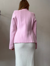 Load image into Gallery viewer, Scanlan Theodore - Crepe Knit Collar Jacket - Pink w pink buttons - Large
