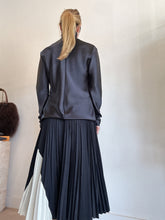 Load image into Gallery viewer, Proenza Schouler - Pleated Block Midi Skirt - Black/Cream - 6
