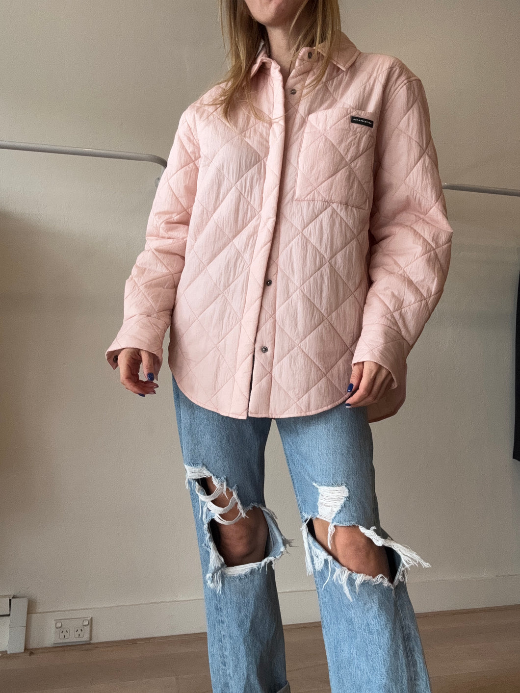 Aje - Puffer Style Jacket - Blush - 8