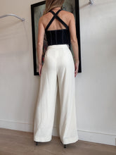 Load image into Gallery viewer, Dion Lee - Wide leg Pants w belt loops - Ivory - 8
