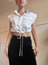 Load image into Gallery viewer, Scanlan Theodore - Sleeveless Cropped Shirt - White - 10
