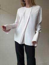 Load image into Gallery viewer, Scanlan Theodore - LS Single Front Pleat Blouse - Light Pink - 8

