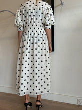 Load image into Gallery viewer, Ganni - Georgette Spot Maxi Dress - Ivory - 38
