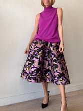 Load image into Gallery viewer, Baum und Pferdgarten - Metallic Abstract Full Skirt - Black/Pink - 40
