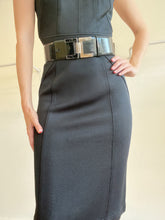 Load image into Gallery viewer, Vintage Versace - Cocktail Dress w Belt - Black - 38
