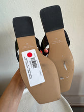 Load image into Gallery viewer, Nelson Made - Ida Slides - Black crinkle leather - 38 - rrp$299
